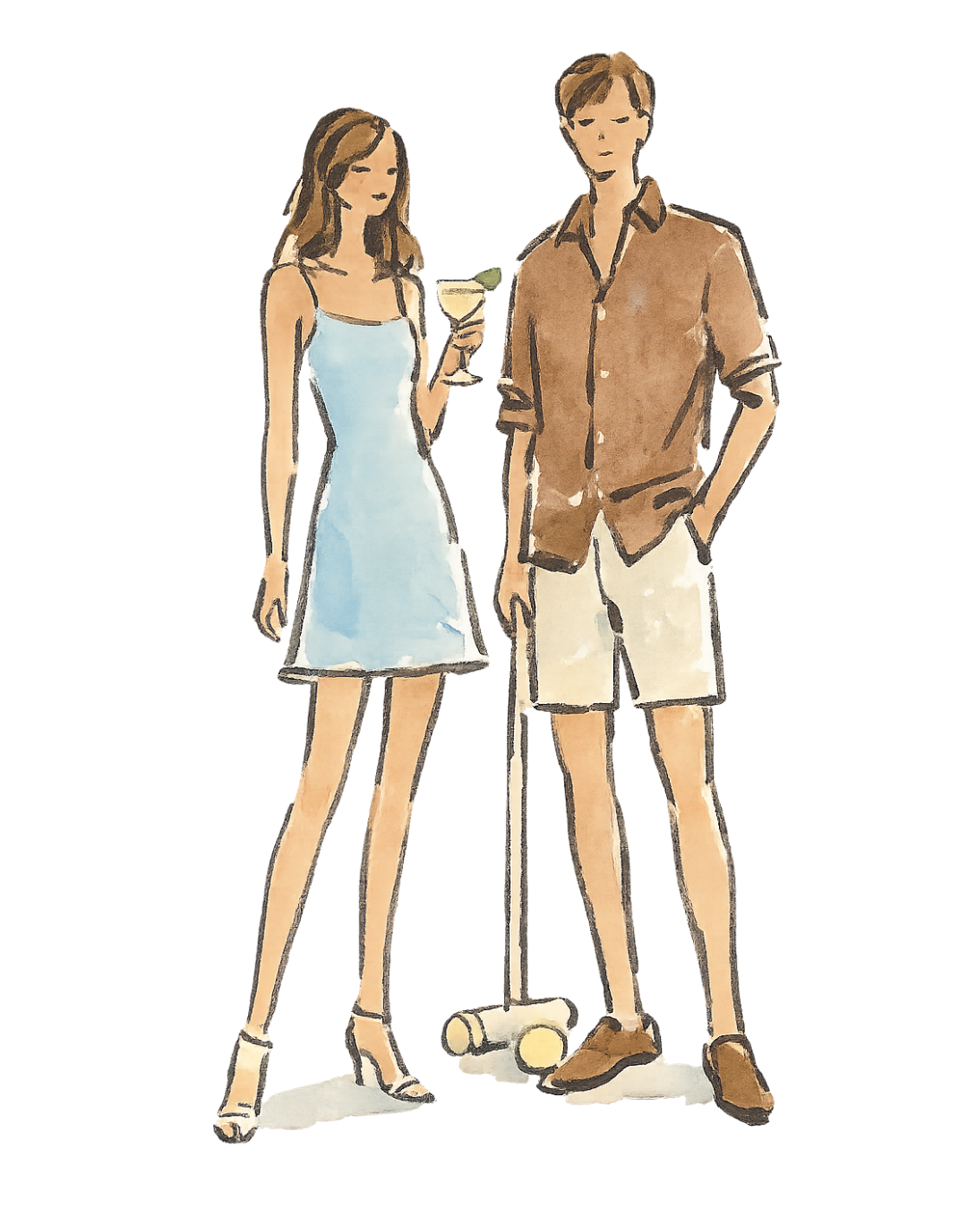 Welcome Barbeque outfit illustration